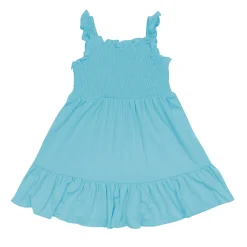 Kyte Baby Smocked Dress in Makai