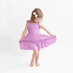 Kyte Baby Smocked Dress in Poi Best
