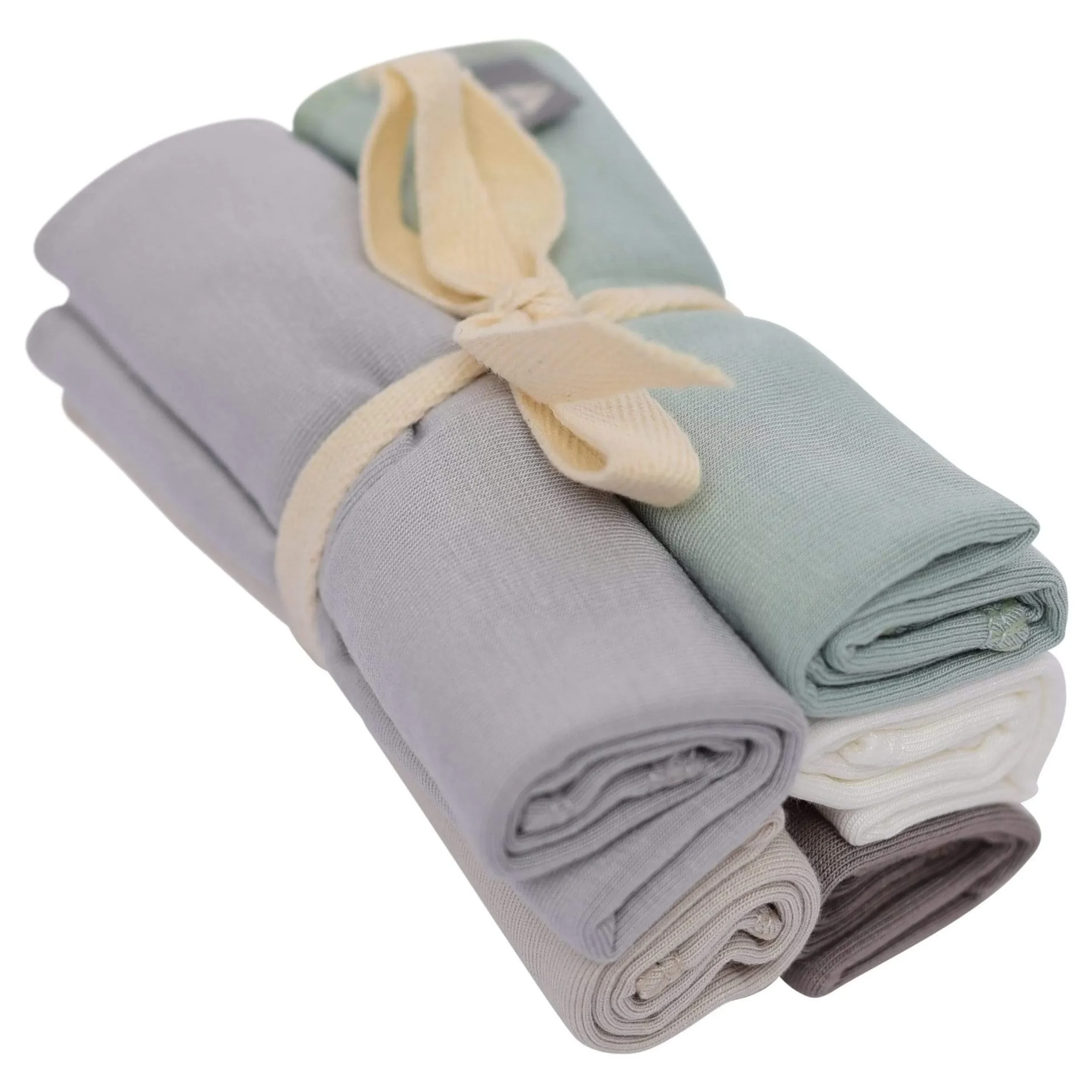 Kyte Baby Solid Washcloth Combo 5-Pack in Neutral Multi New