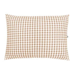 Kyte Baby Standard Pillowcase in Gingham Bisque Discount