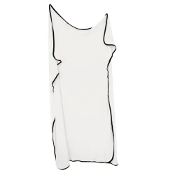 Kyte Baby Swaddle Blanket in Cloud with Midnight Trim Clearance