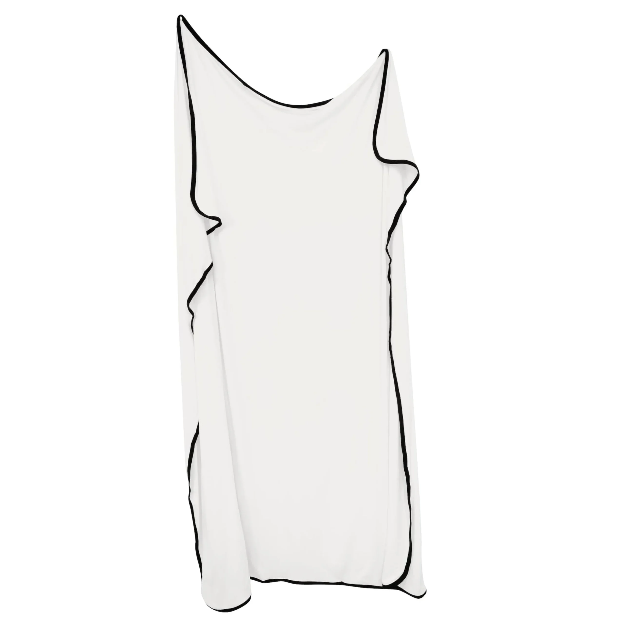 Kyte Baby Swaddle Blanket in Cloud with Midnight Trim Clearance