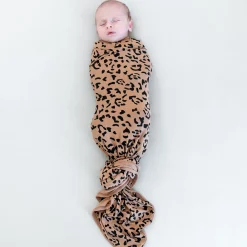 Kyte Baby Swaddle Blanket in Latte Leopard Sale