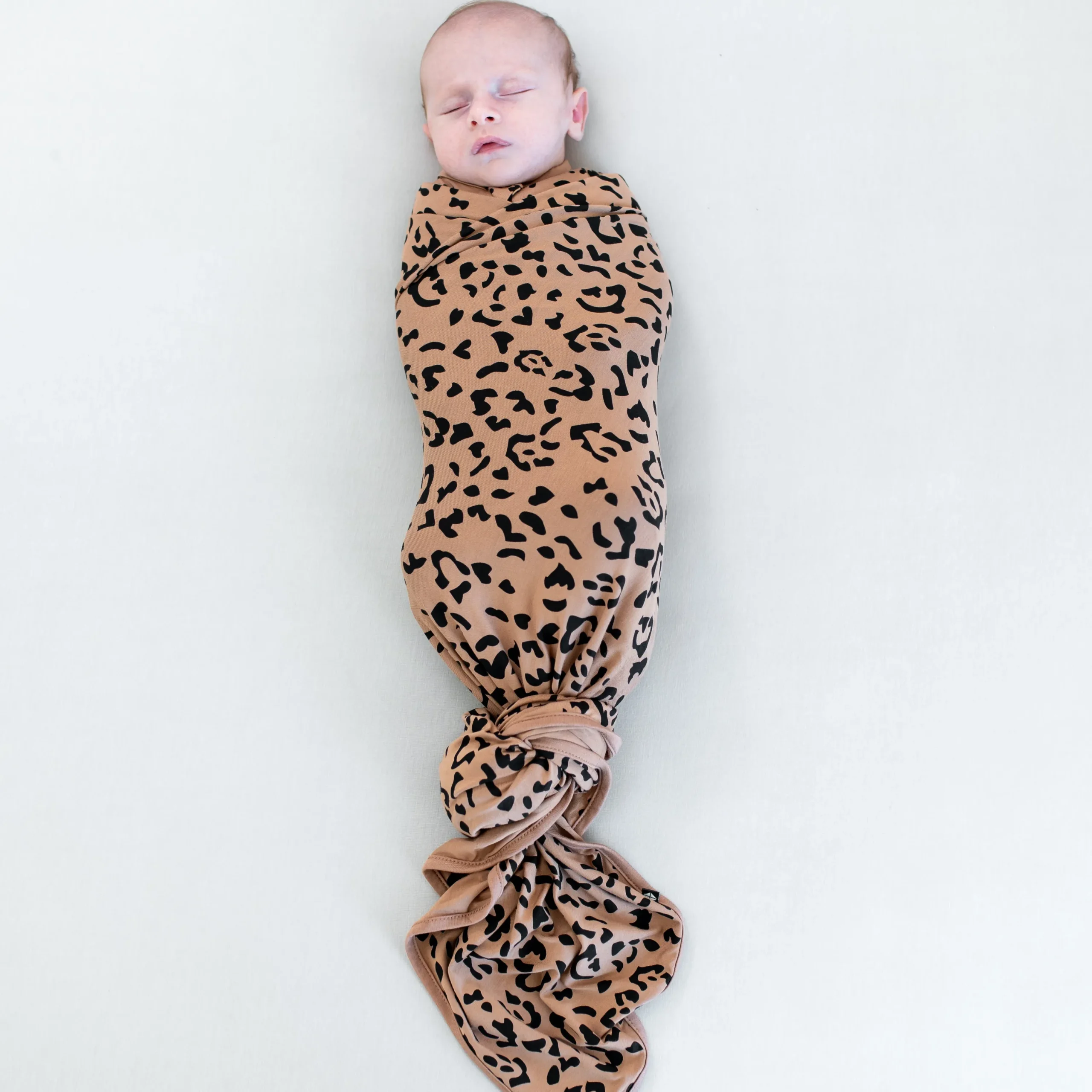 Kyte Baby Swaddle Blanket in Latte Leopard Sale