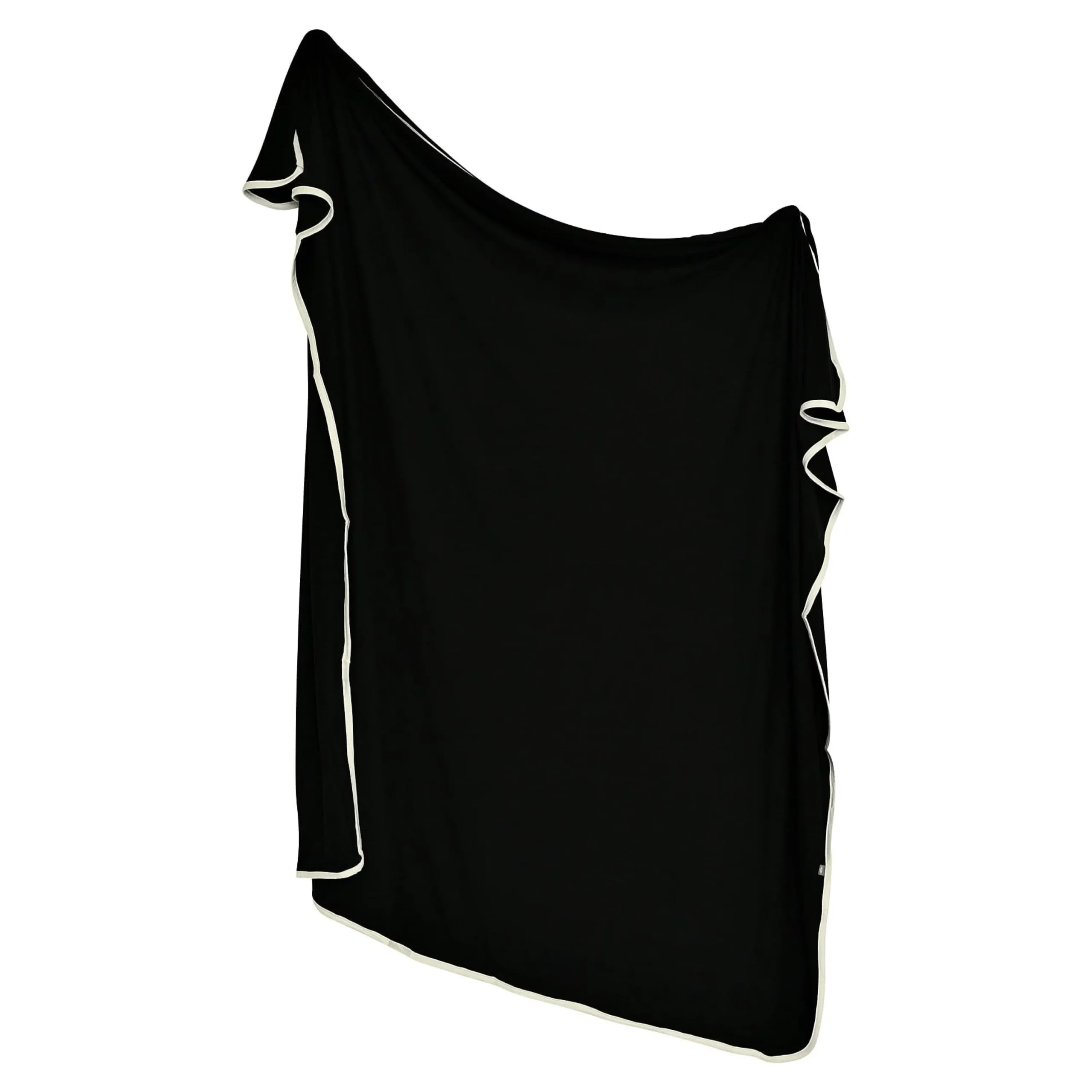 Kyte Baby Swaddle Blanket in Midnight with Cloud Trim Outlet