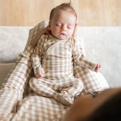 Kyte Baby Take Me Home Set with Cap in Gingham Bisque Discount