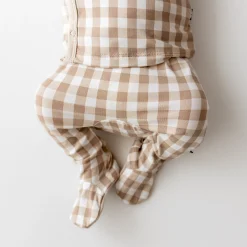 Kyte Baby Take Me Home Set with Cap in Gingham Bisque Discount