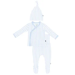 Kyte Baby Take Me Home Set with Cap in Small Mist Stripe Outlet