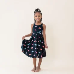 Kyte Baby Tank Twirl Dress in Midnight Roar Outlet