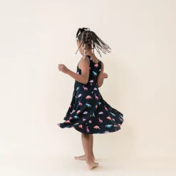 Kyte Baby Tank Twirl Dress in Midnight Roar Outlet