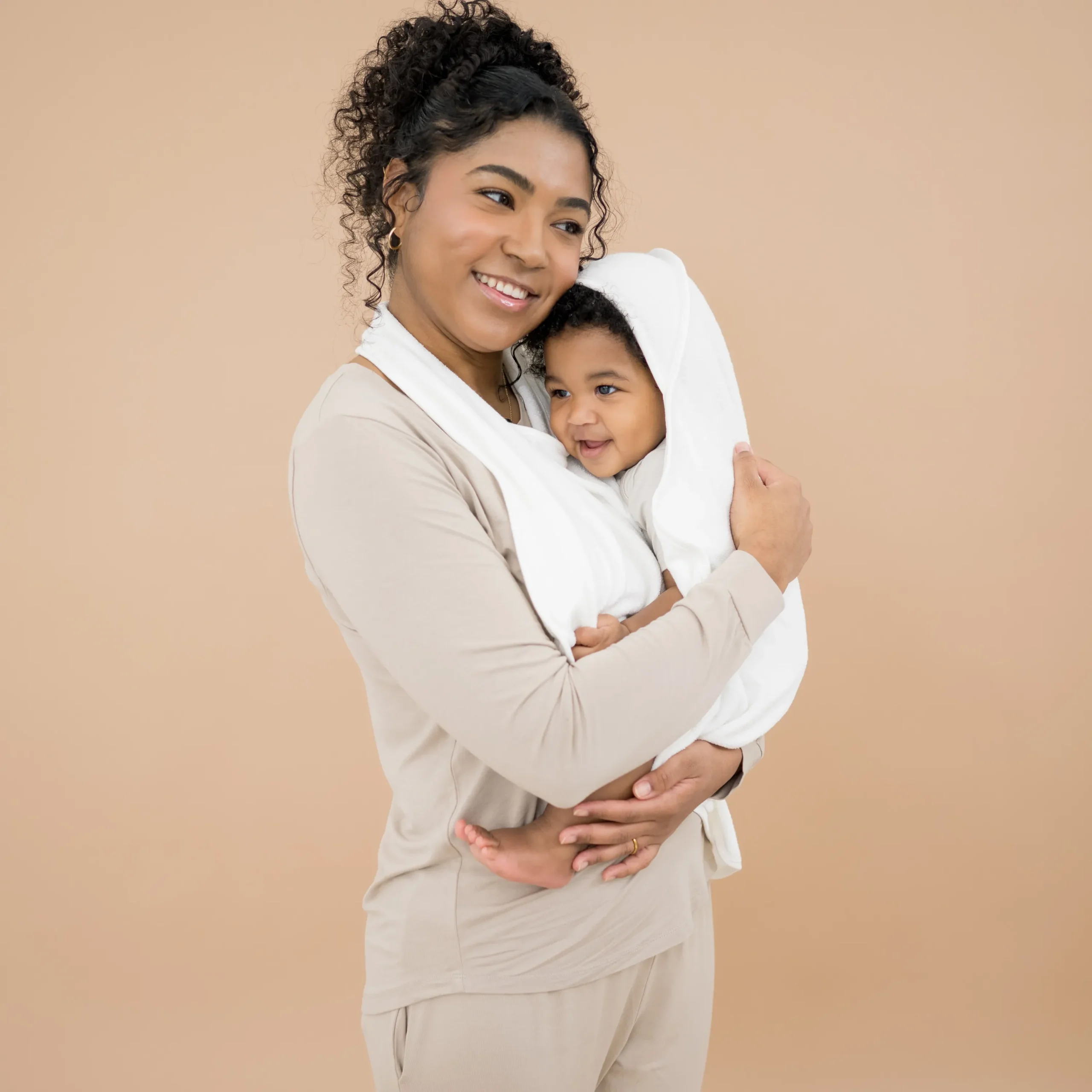 Kyte Baby Terry Apron Towel in Cloud Best