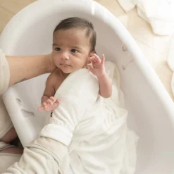Kyte Baby Terry Bath Mitt in Cloud Clearance