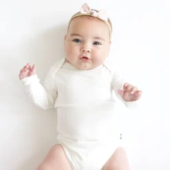 Kyte Baby Tiny Nylon Bow in Blush Best