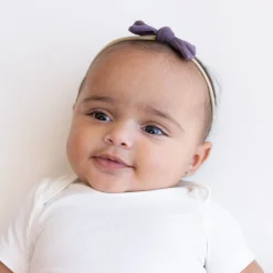 Kyte Baby Tiny Nylon Bow in Currant Hot