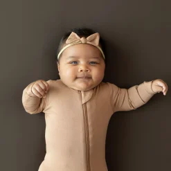 Kyte Baby Tiny Nylon Bow in Latte New