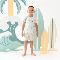 Kyte Baby Toddler Basic Tee in Dew Surf Clearance