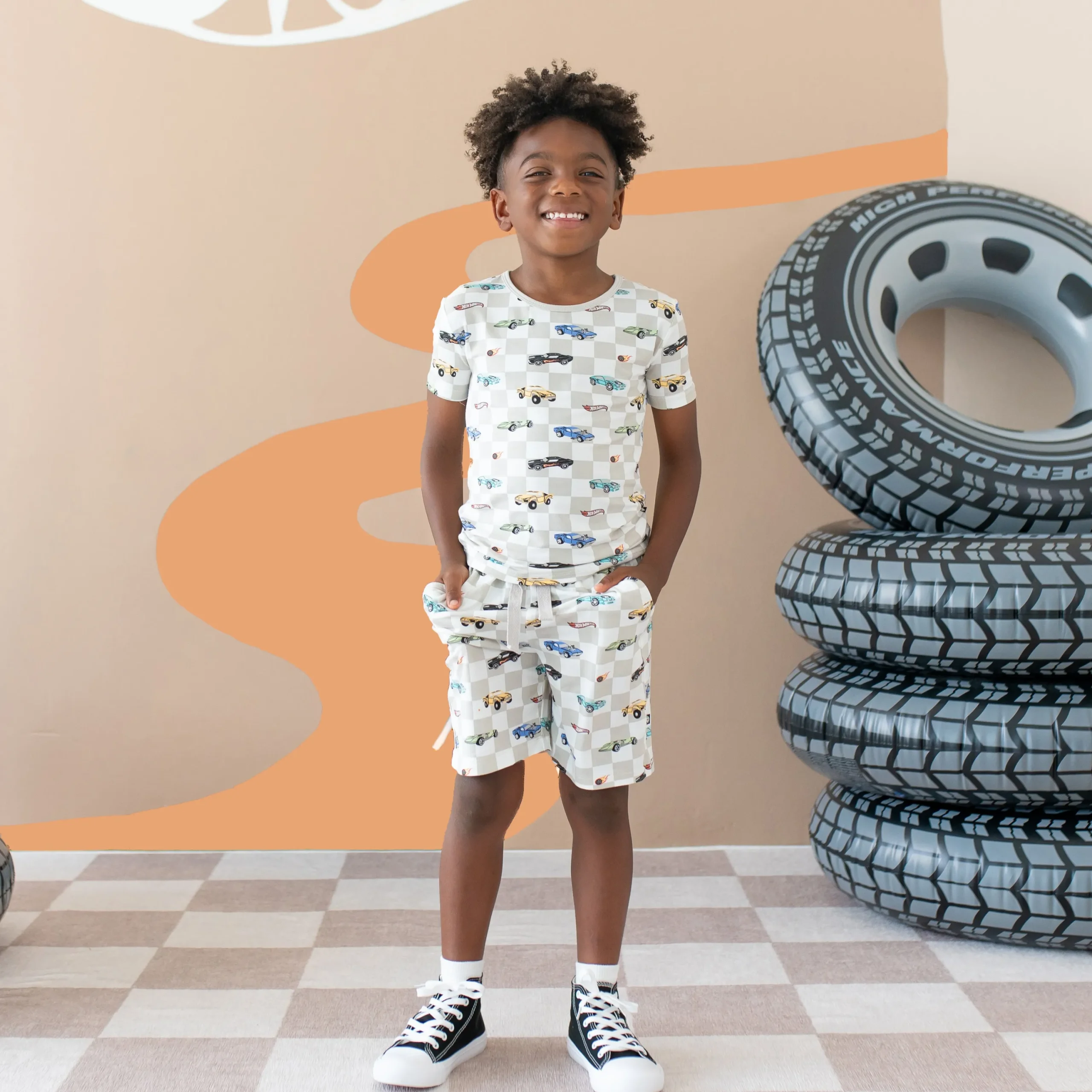 Kyte Baby Toddler Basic Tee in Fast and Fierce Sale