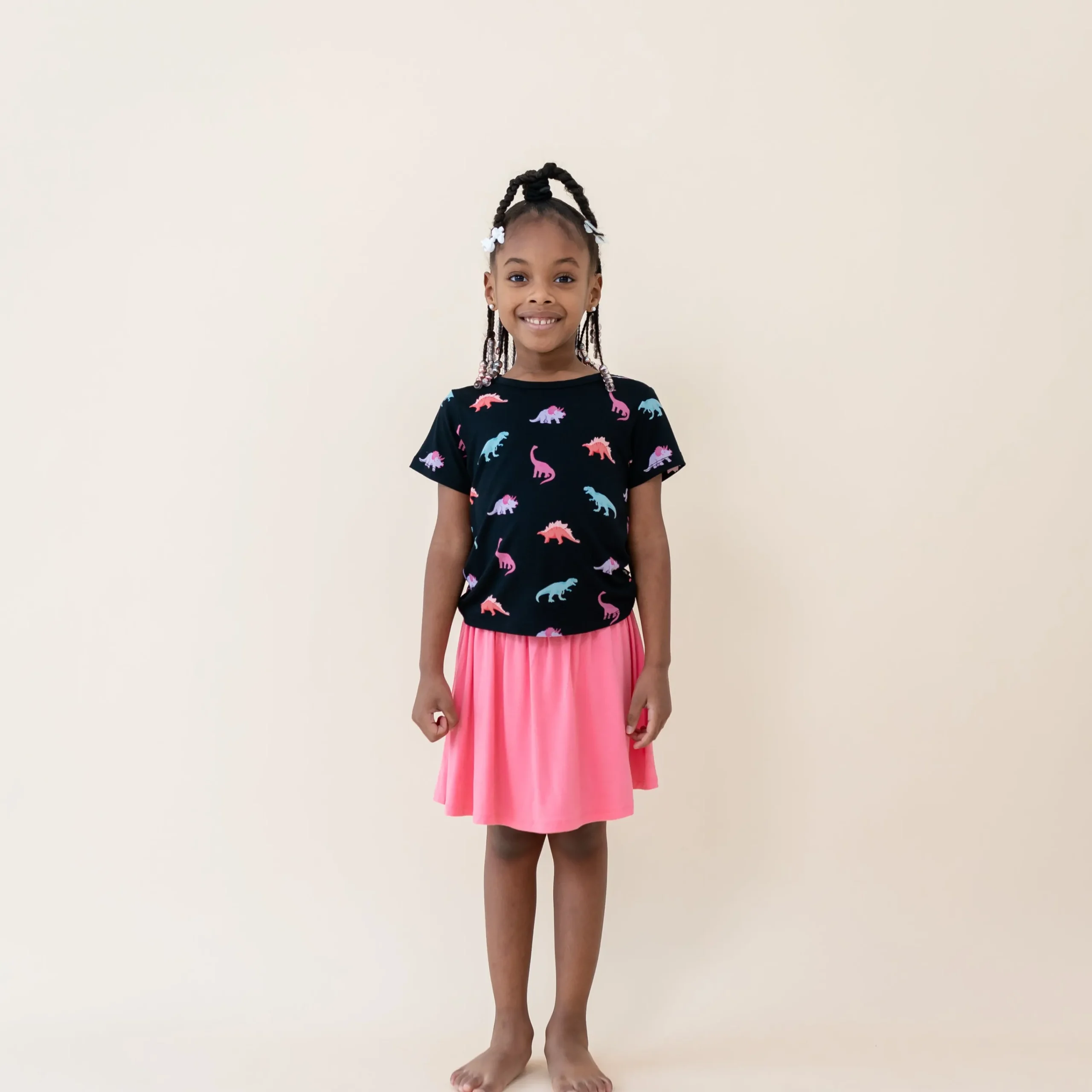 Kyte Baby Toddler Basic Tee in Midnight Roar Hot