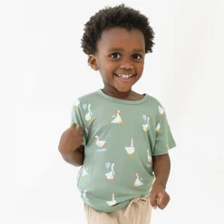 Kyte Baby Toddler Basic Tee in Silly Goose Hot