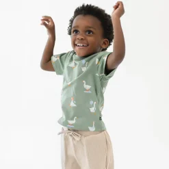 Kyte Baby Toddler Basic Tee in Silly Goose Hot