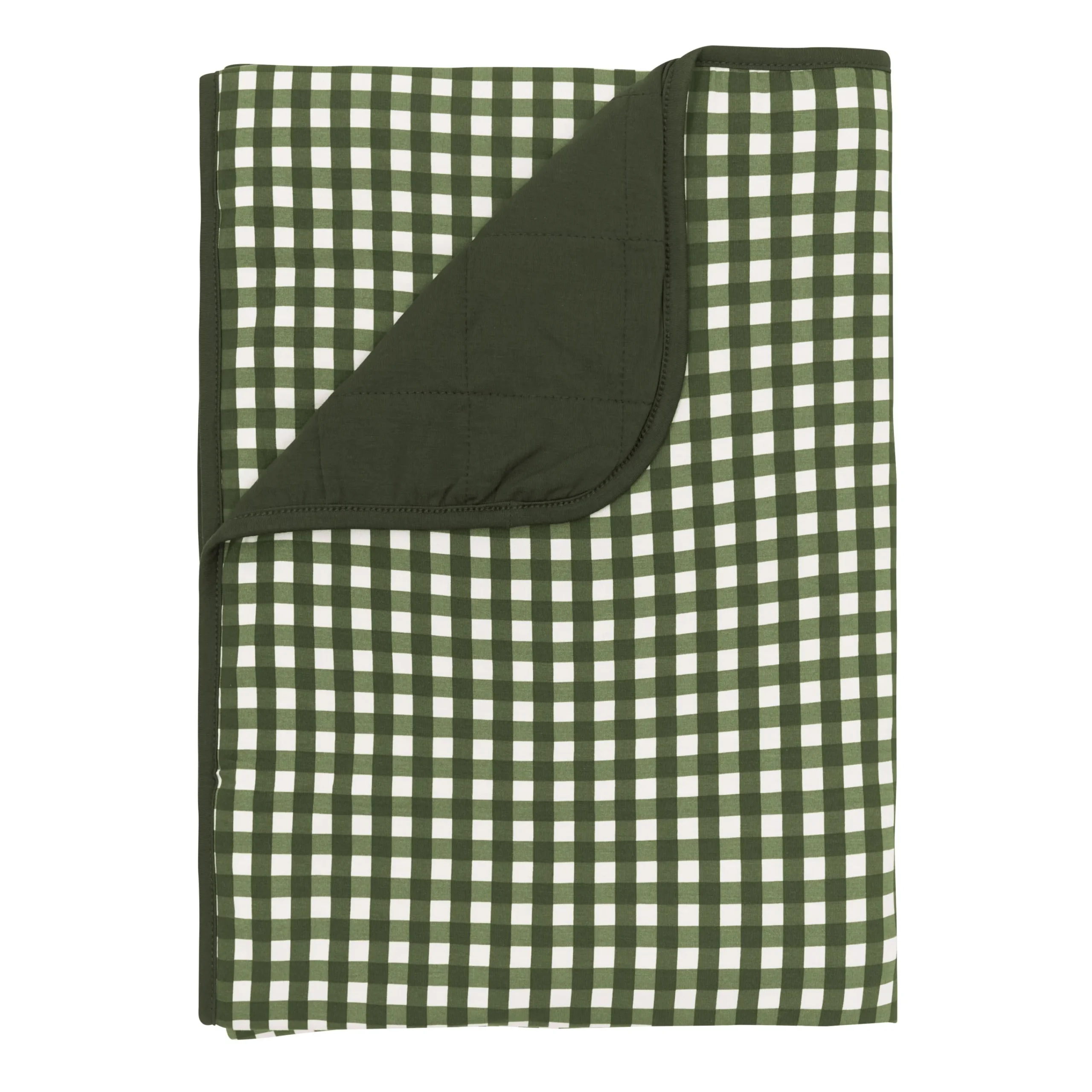 Kyte Baby Toddler Blanket in 1.0 Gingham Fir Outlet