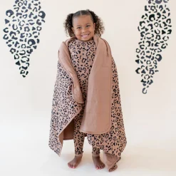 Kyte Baby Toddler Blanket in 1.0 Latte Leopard Online