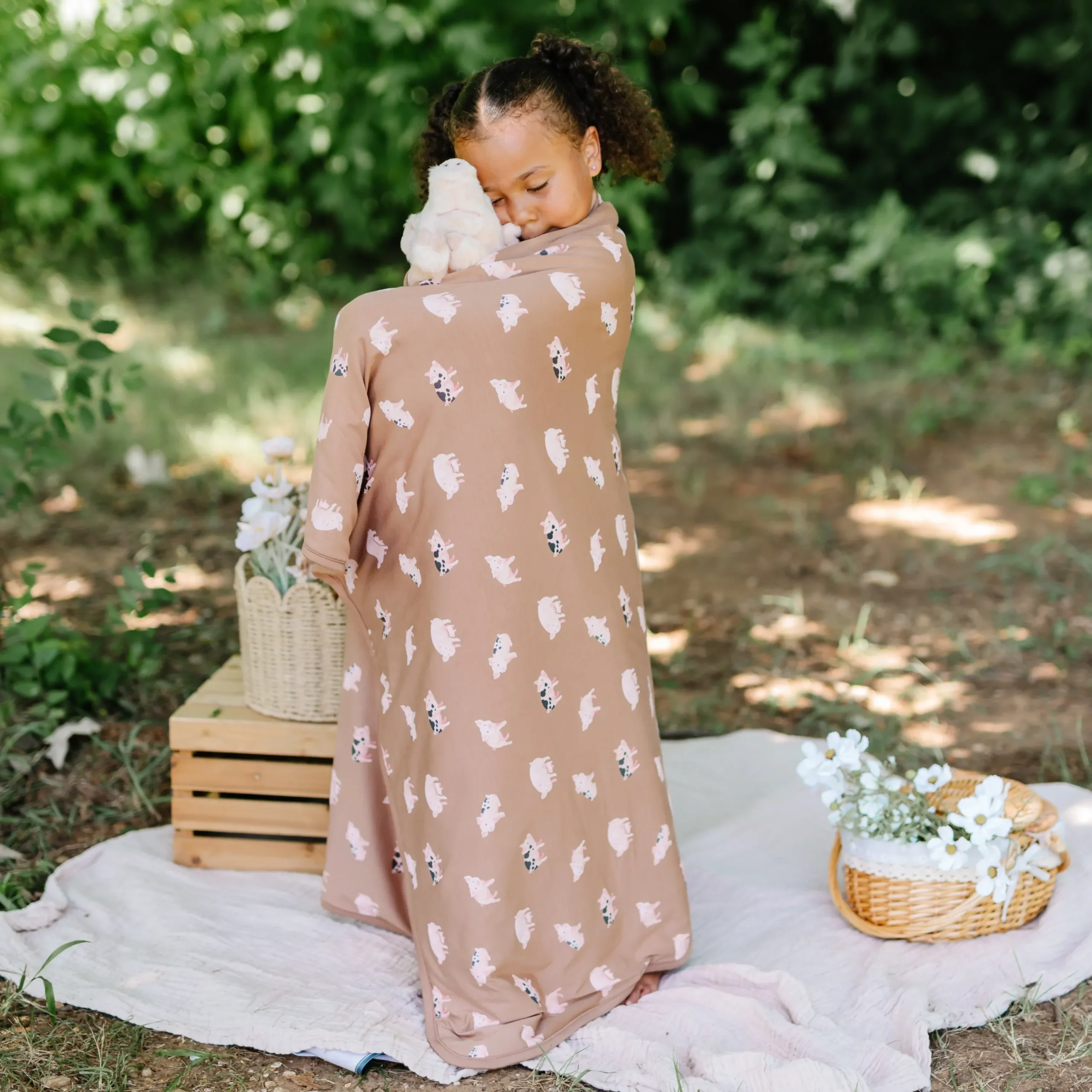 Kyte Baby Toddler Blanket in Pig 1.0 Clearance