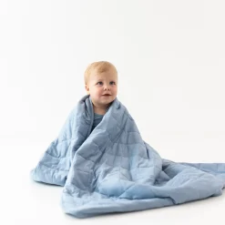 Kyte Baby Toddler Blanket in 2.5 Slate Clearance