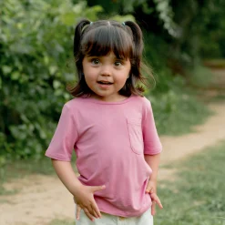 Kyte Baby Toddler Crew Neck Tee in Apple Blossom New