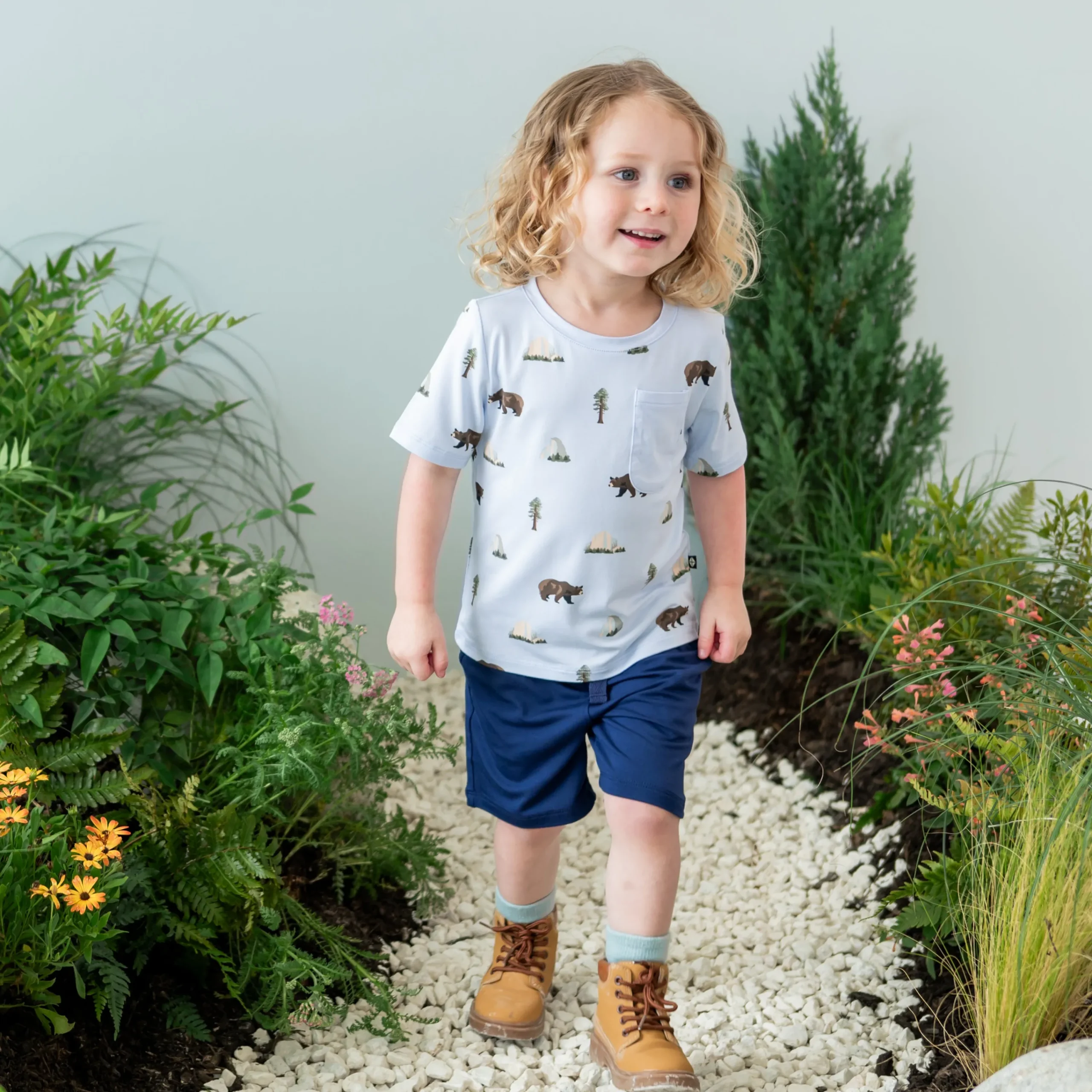 Kyte Baby Toddler Crew Neck Tee in Yosemite Clearance