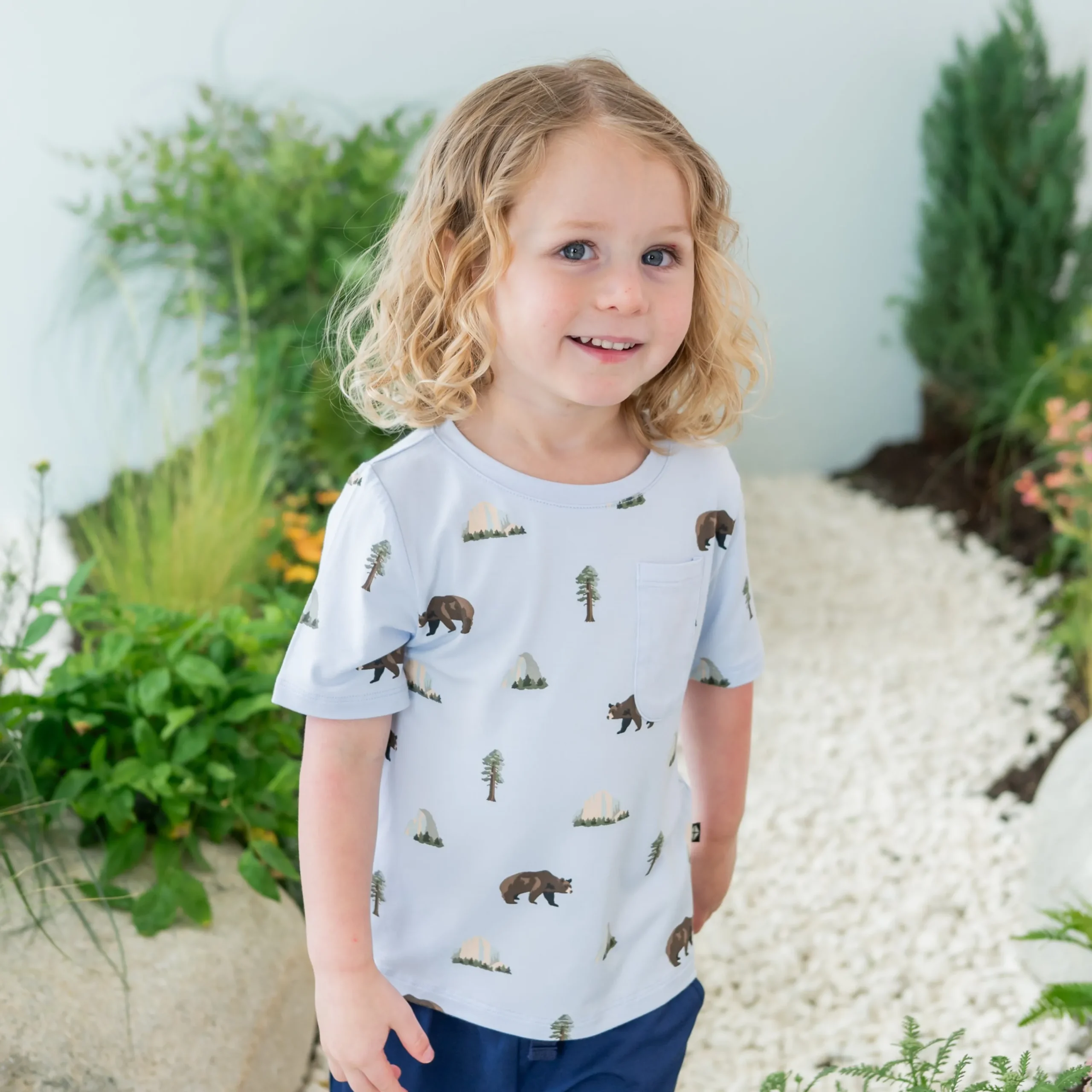 Kyte Baby Toddler Crew Neck Tee in Yosemite Clearance