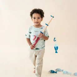 Kyte Baby Toddler Crew Neck Tee in Fishing Best