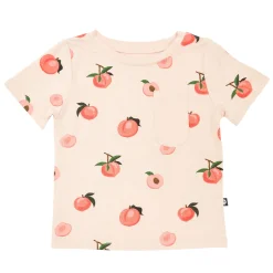 Kyte Baby Toddler Crew Neck Tee in Peach Clearance