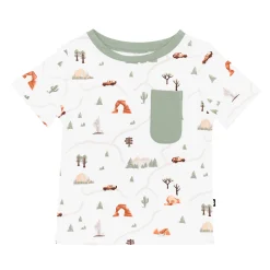 Kyte Baby Toddler Crew Neck Tee in Road Trip Sale