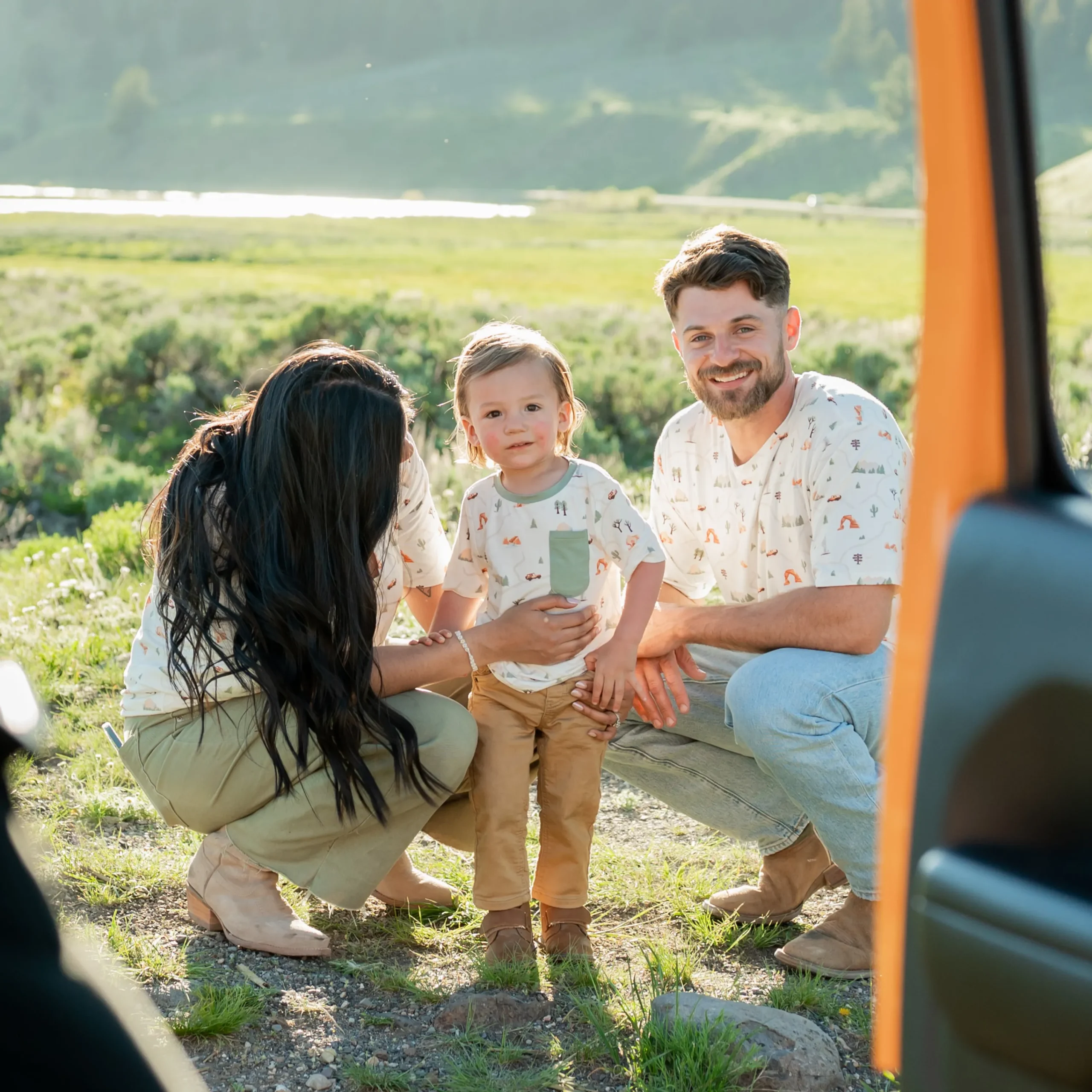 Kyte Baby Toddler Crew Neck Tee in Road Trip Sale