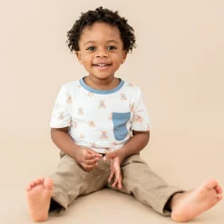 Kyte Baby Toddler Crew Neck Tee in Teddy Bear