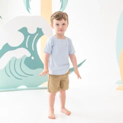 Kyte Baby Toddler Crew Neck Tee in Mist Hot