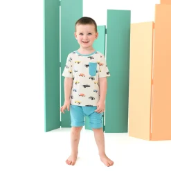 Kyte Baby Toddler Crew Neck Tee in Vintage Truck Outlet