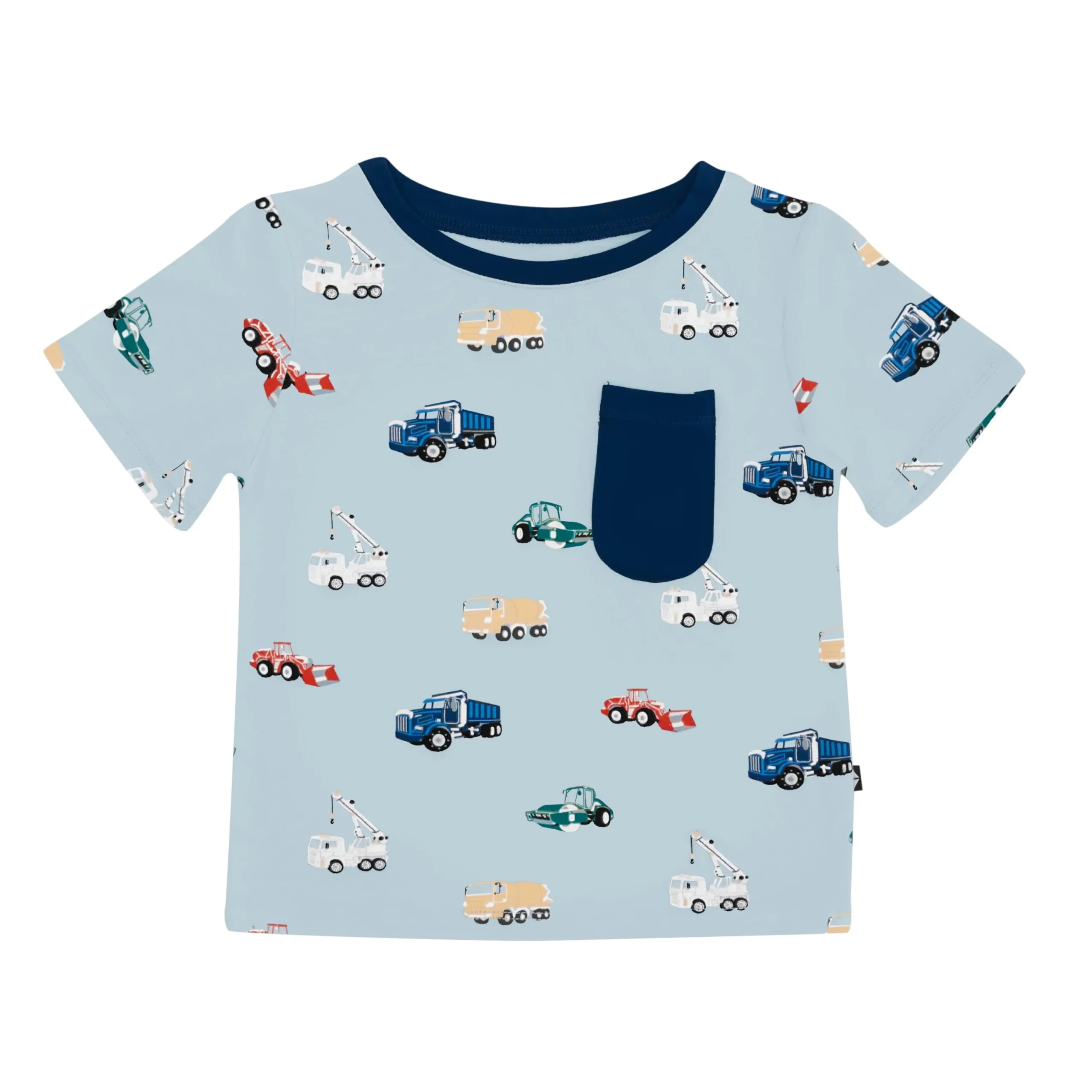 Kyte Baby Toddler Crew Neck Tee in Construction Clearance