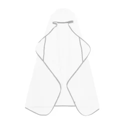Kyte Baby Toddler Hooded Bath Towel in Cloud with Storm Trim Online