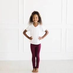 Kyte Baby Toddler Leggings in Burgundy Discount