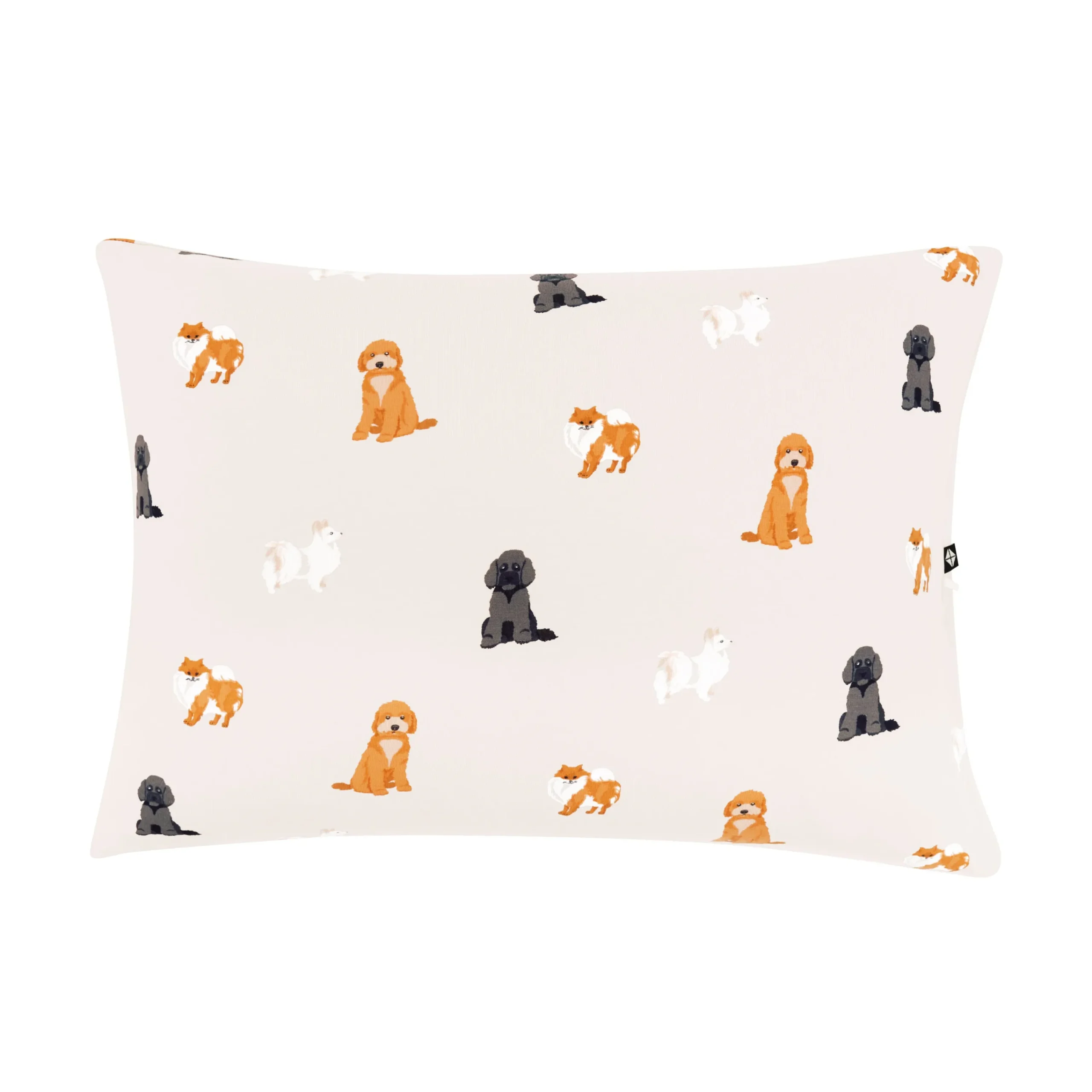 Kyte Baby Toddler Pillowcase in Fluffy Dog Hot