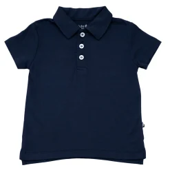 Kyte Baby Toddler Short Sleeve Polo in Navy New