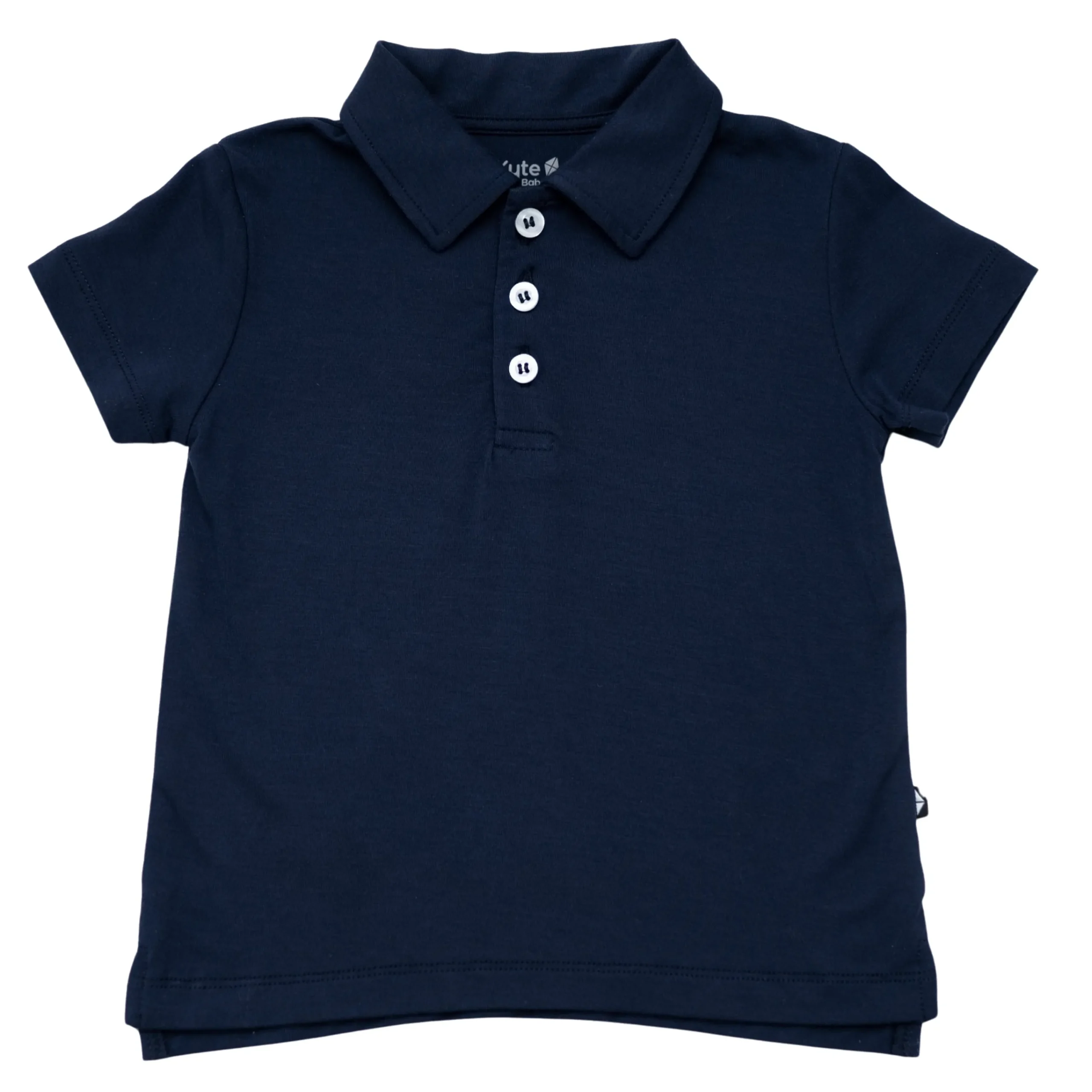 Kyte Baby Toddler Short Sleeve Polo in Navy New