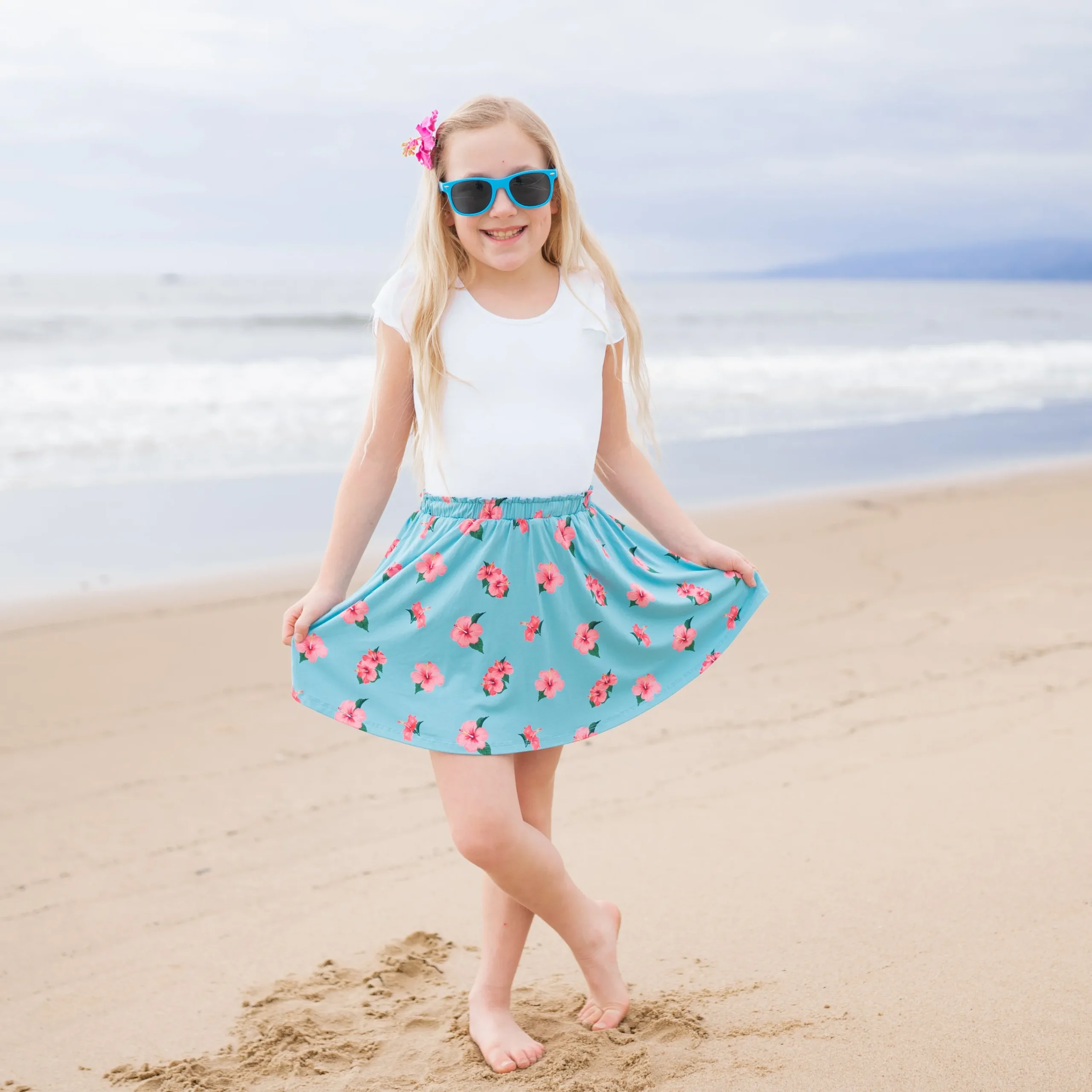 Kyte Baby Toddler Skort in Hibiscus Sale