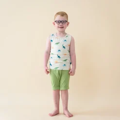 Kyte Baby Toddler Tank Top in Ecru Roar New