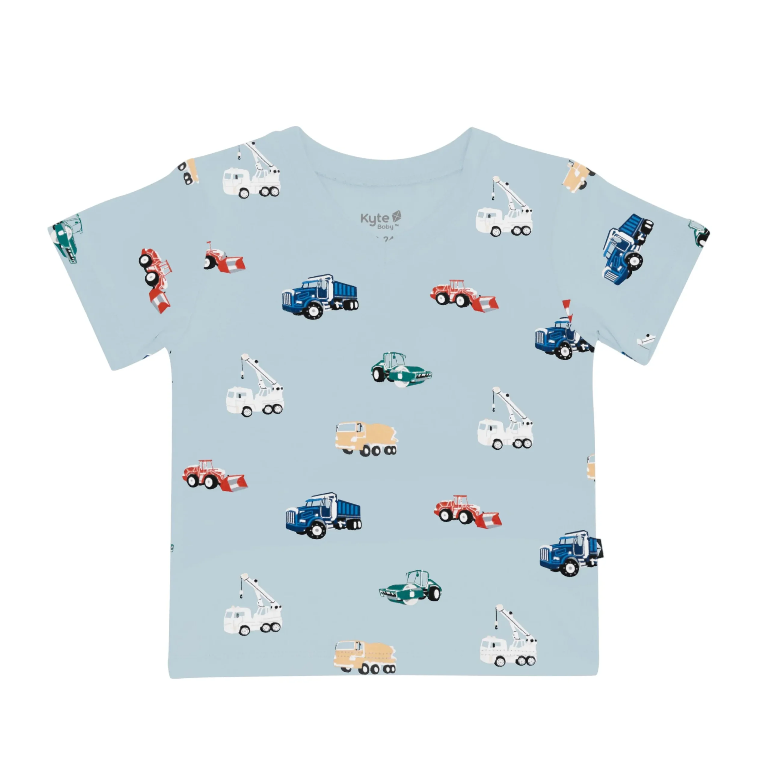 Kyte Baby Toddler V-Neck Tee in Construction Clearance