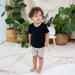 Kyte Baby Toddler V-Neck Tee in Midnight Hot