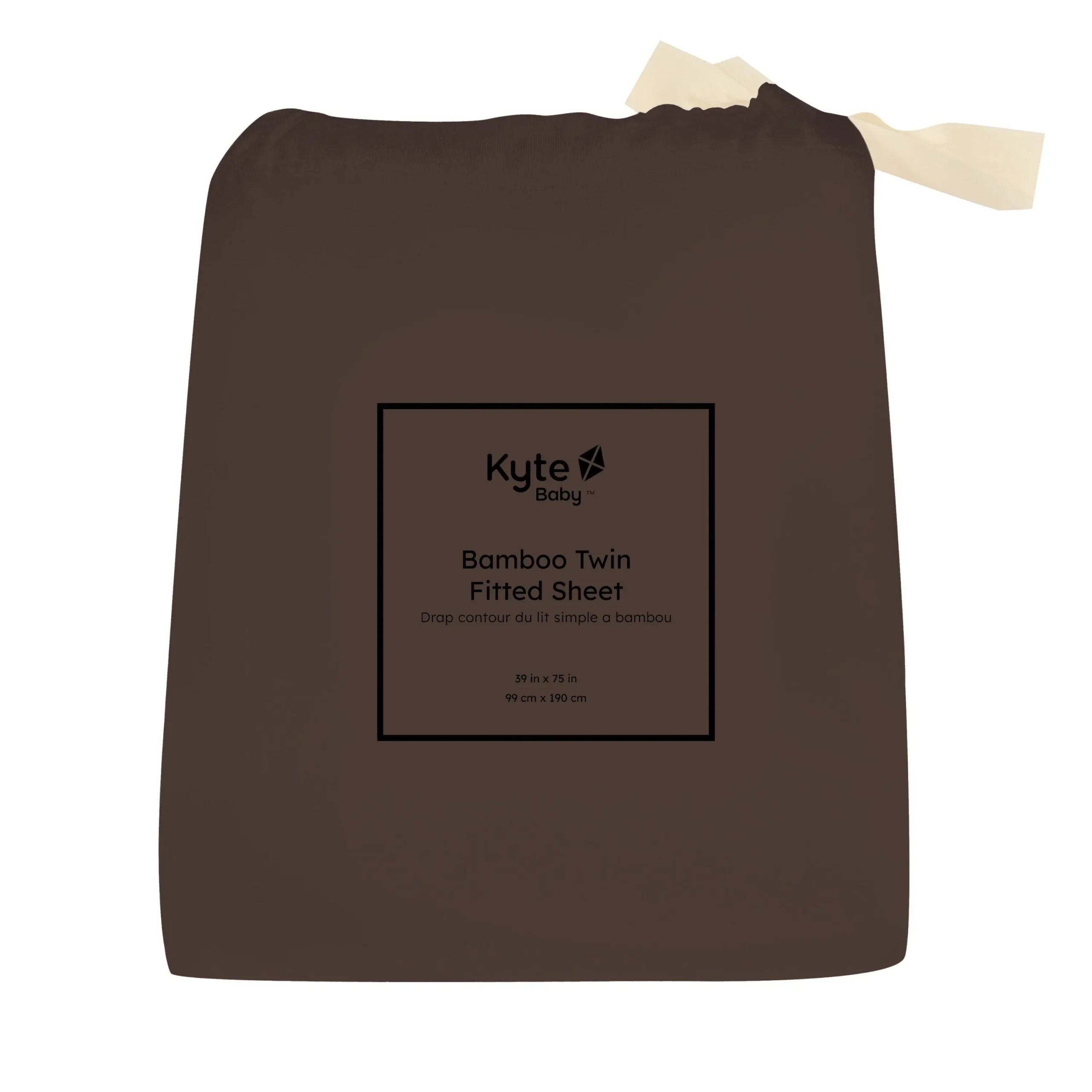 Kyte Baby Twin Sheet in Espresso New