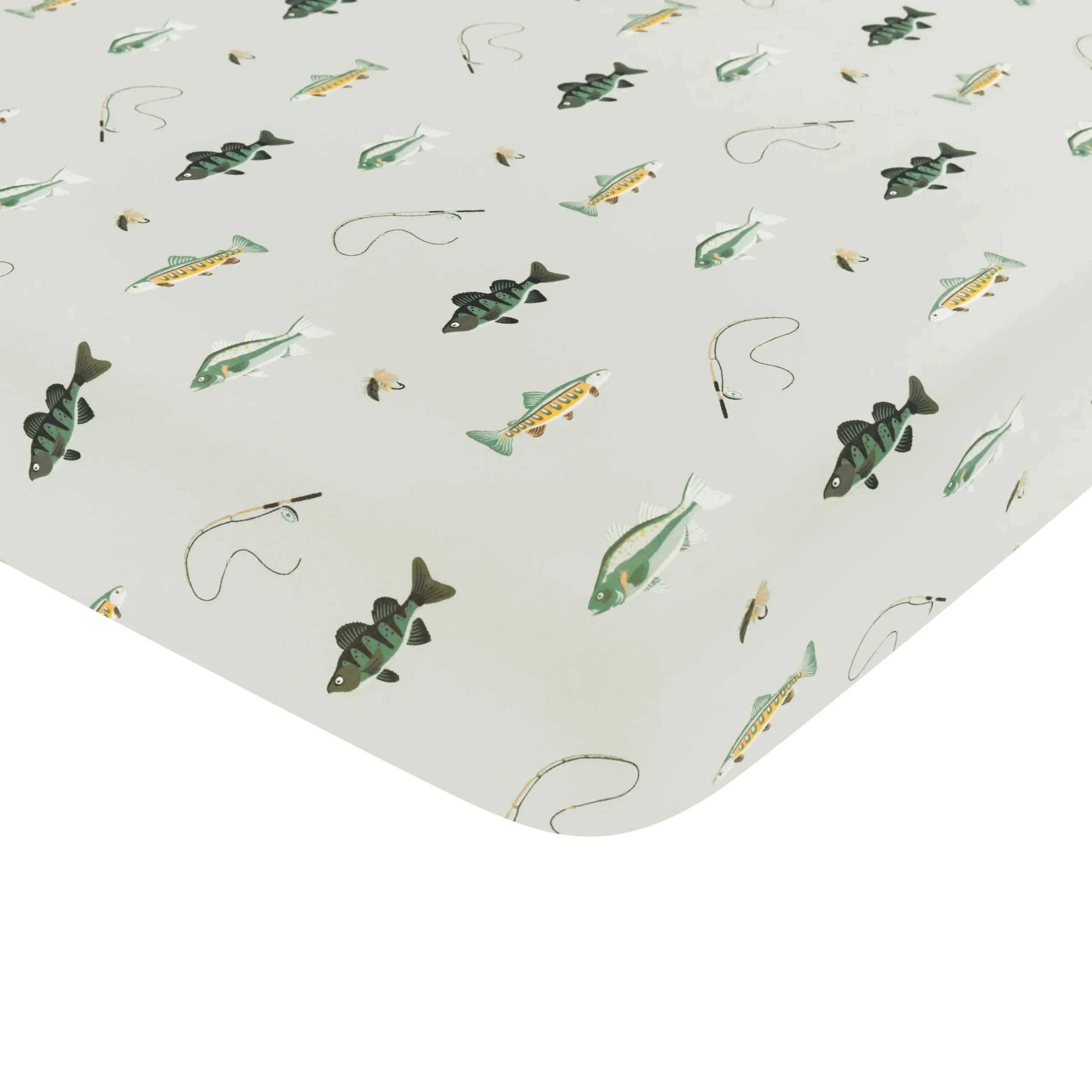 Kyte Baby Twin Sheet in Fishing Hot